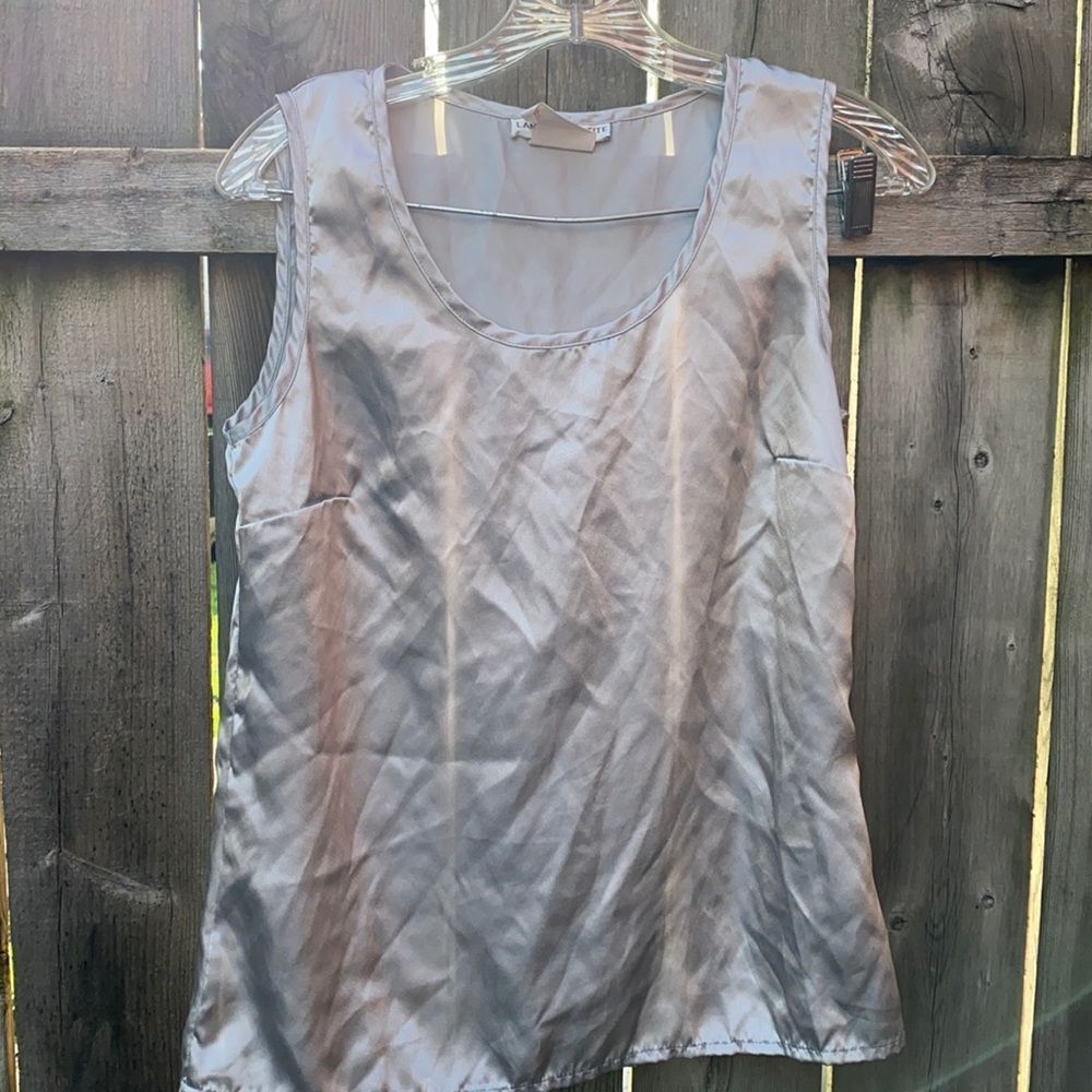 Lana Lee petite silver top sz. 8